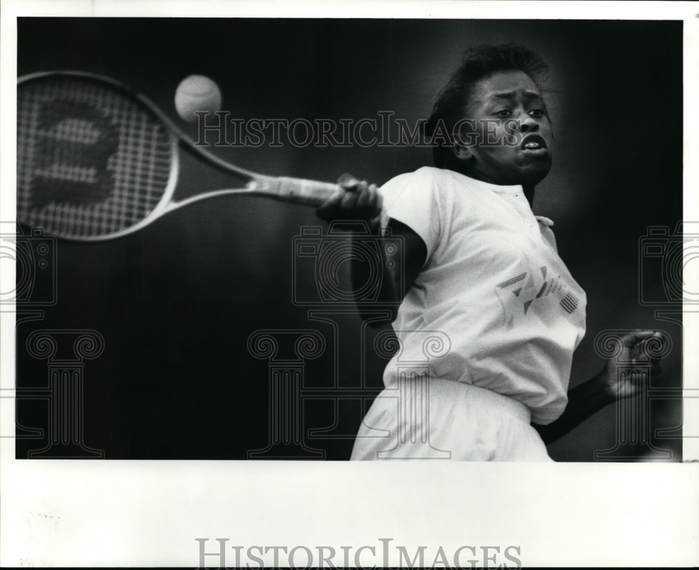 1989 Press Photo Chanda Rubin won her match in the Maureen Connolly Brinker Cup - Historic Images