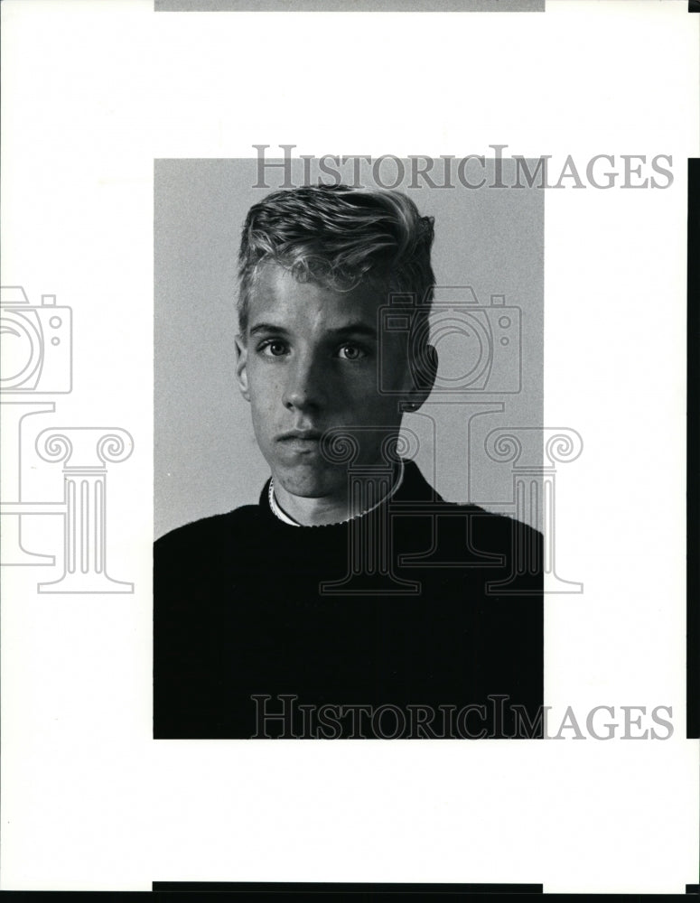 1990 Press Photo Jay Blair, Elyria West, Crosscountry - cvb34117 - Historic Images