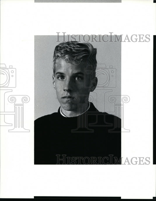 1990 Press Photo Jay Blair, Elyria West, Crosscountry - cvb34117 - Historic Images