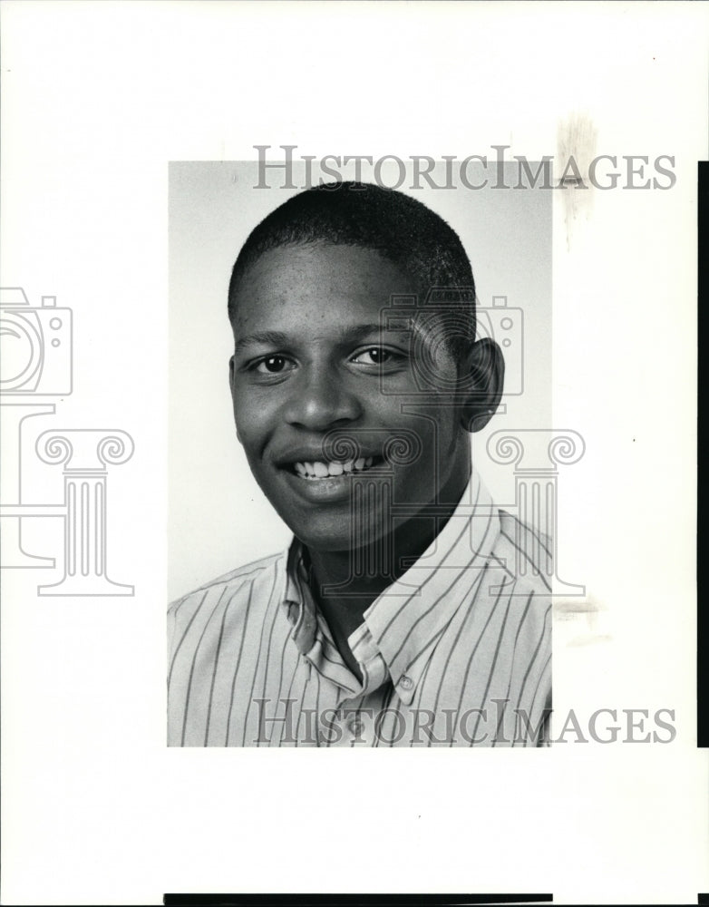 1990 Press Photo Arnold McClain University School Track - cvb34171 - Historic Images