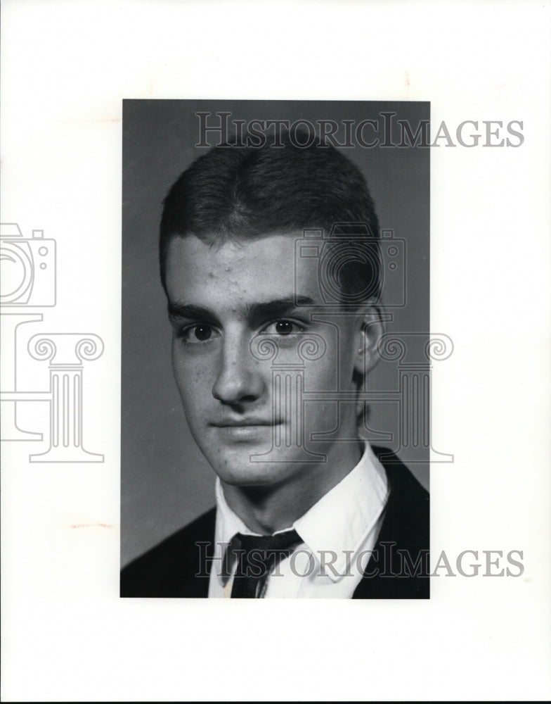 1990 Press Photo Brian Casselberry-Normandy High School Cross Country - Historic Images