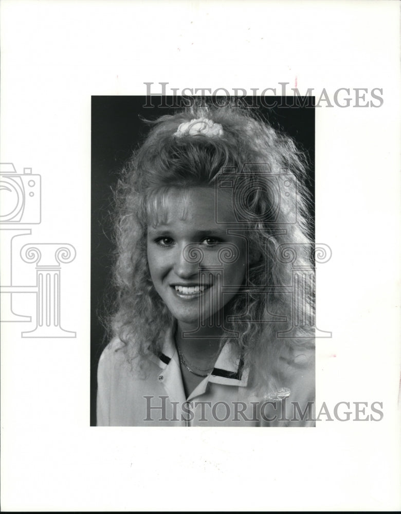 1991 Press Photo Marla Langdon, Avon Lake Hi Track - cvb34222 - Historic Images