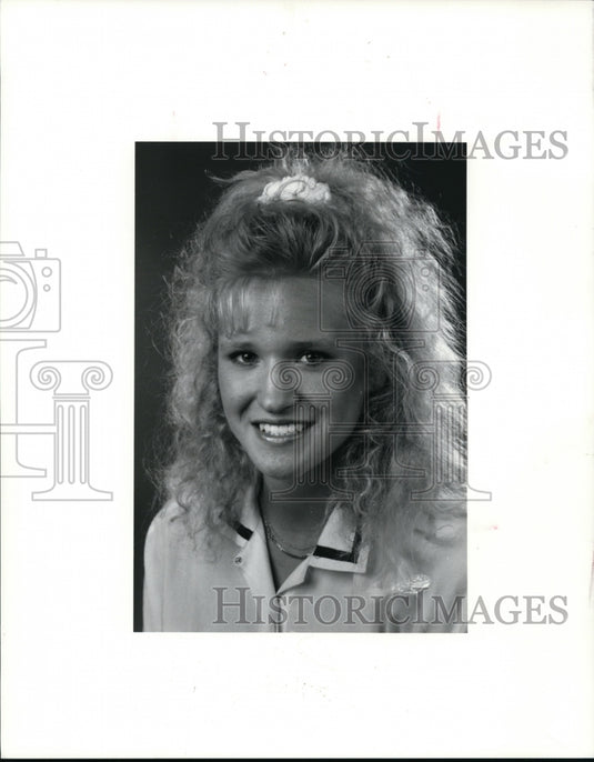 1991 Press Photo Marla Langdon, Avon Lake Hi Track - cvb34222 - Historic Images