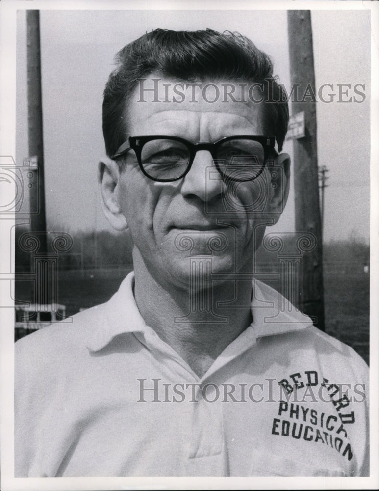 1966 Press Photo John Trojan, Bedford H.S. Coach - cvb34370 - Historic Images