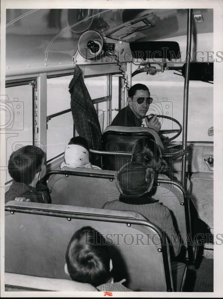 1959 Press Photo Thomas Shobert, driver for Brooklyn park school - cvb34724 - Historic Images