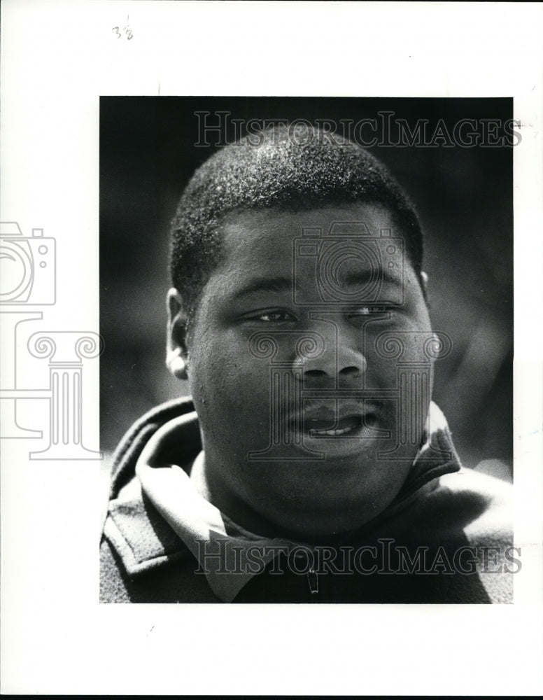 1988 Press Photo: Chawn Mercer, CSU student, talks about NCAA ruling.- Historic Images