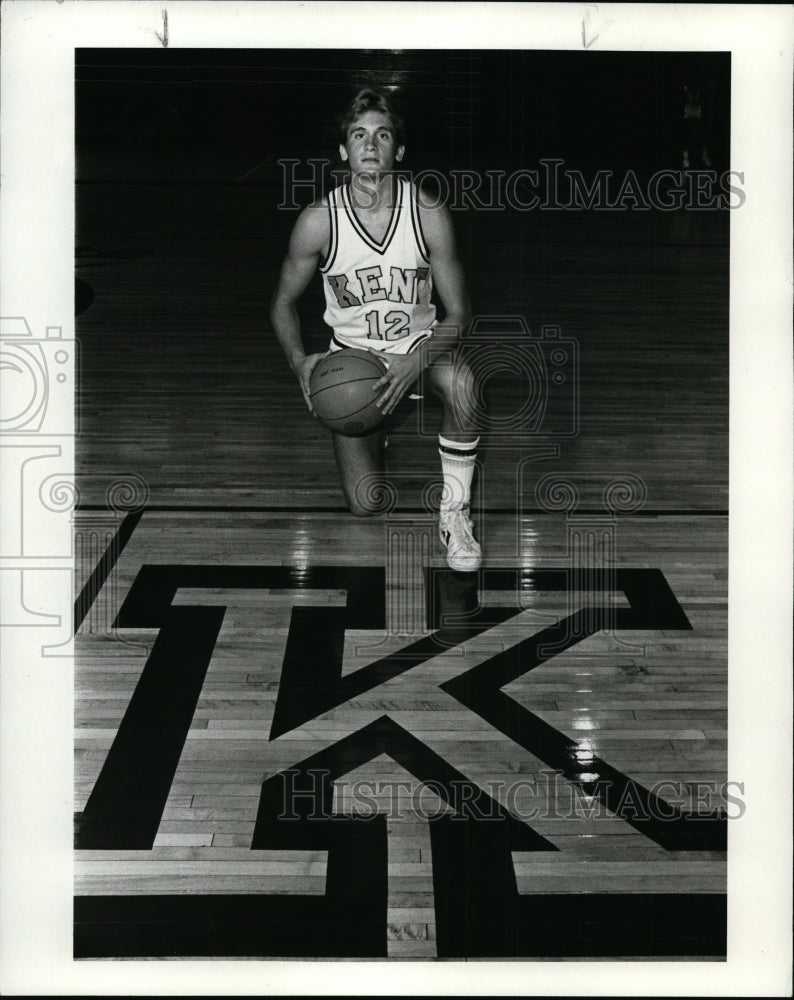 1985 Press Photo Bill Toole-Kent Basketball - cvb34892 - Historic Images