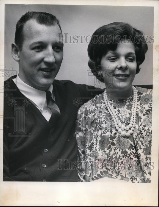 1967 Coach of the week, Coach Norm Baracz & Wife-Historic Images