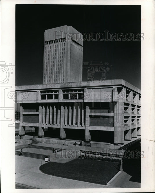 1971, Cleveland State University, Classroom & Lecture Center (front) - Historic Images