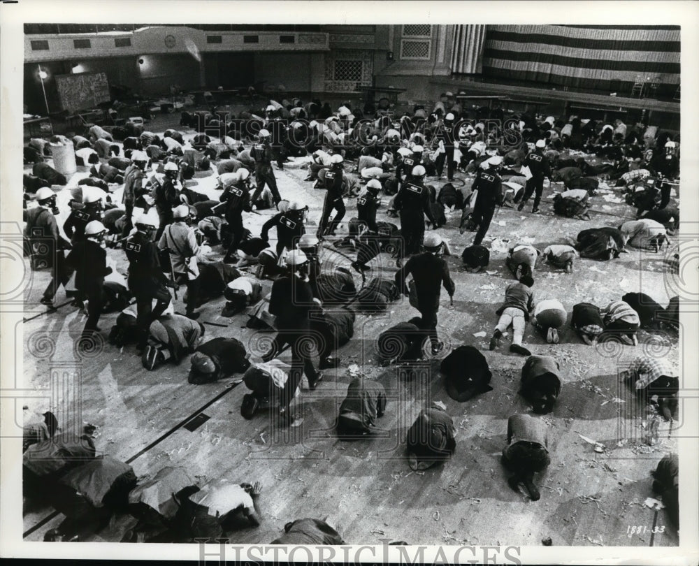 1971 Press Photo Riots and Demonstration-Simulated - cvb35073 - Historic Images