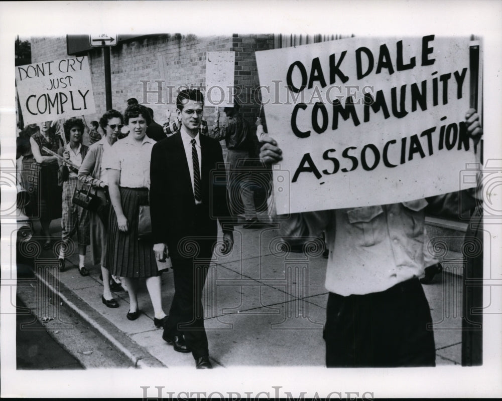 1961 Members of the Organization for the Southwest Community-picket-Historic Images