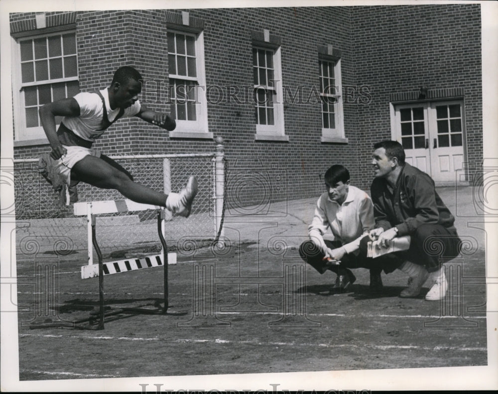 1965 Ron Adrine, Carlos Alvarez de Viller, Track Coach Bob Rice-Historic Images