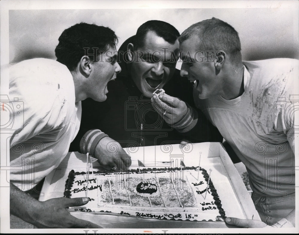 1965 Press Photo Coach Frank De Mokos, Tony Leonardi and Rich Lease - cvb35271 - Historic Images