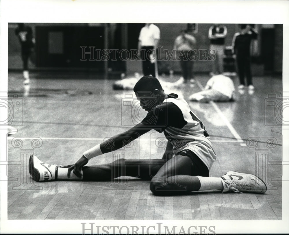 1987 Press Photo CSU Basketball Vikings player Darwyn Ingram - cvb35298 - Historic Images