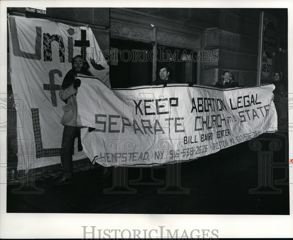 1977 Press Photo Anti abortion rally-Music Hall - cvb35368 - Historic Images