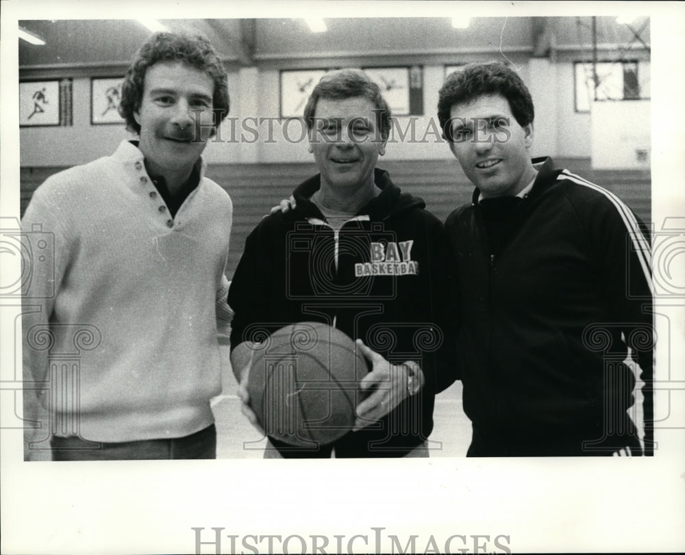 1984 Press Photo Coaches Jim Keberle, Rich Voiers and Dick Scott - cvb35391 - Historic Images