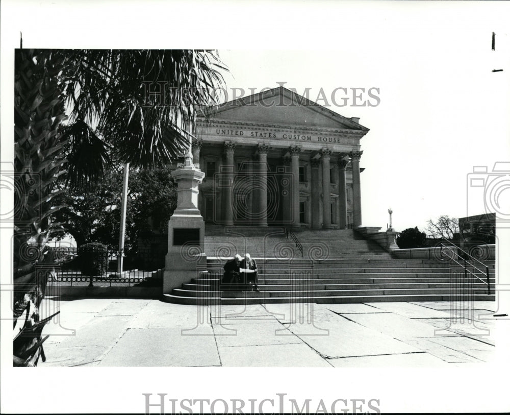 1987 Press Photo United States Custom House in Charleston, South Carolina - Historic Images