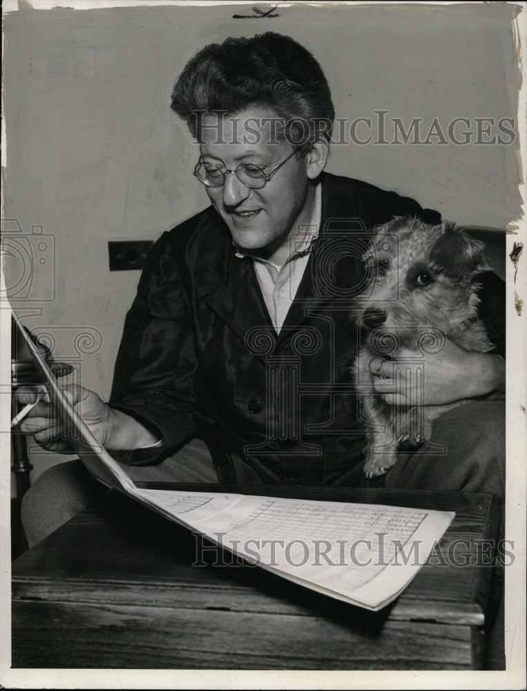 1938,: Arthur Rodzinski - and Lassie - cvb35838 - Historic Images