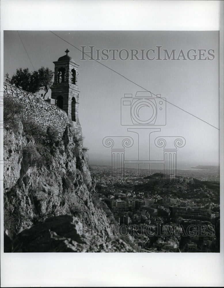 Press Photo Athens, Greece - Other Hill &quot;Mt. Lycabettus&quot; - cvb35861 - Historic Images