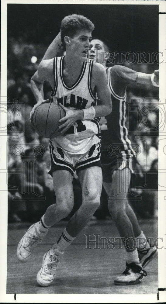 Press Photo Eric Wiers number 21 of Willard Basketball - cvb35937 - Historic Images