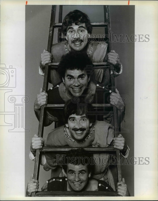 1980, Casts in "Comedy of Errors" - cvb36179 - Historic Images