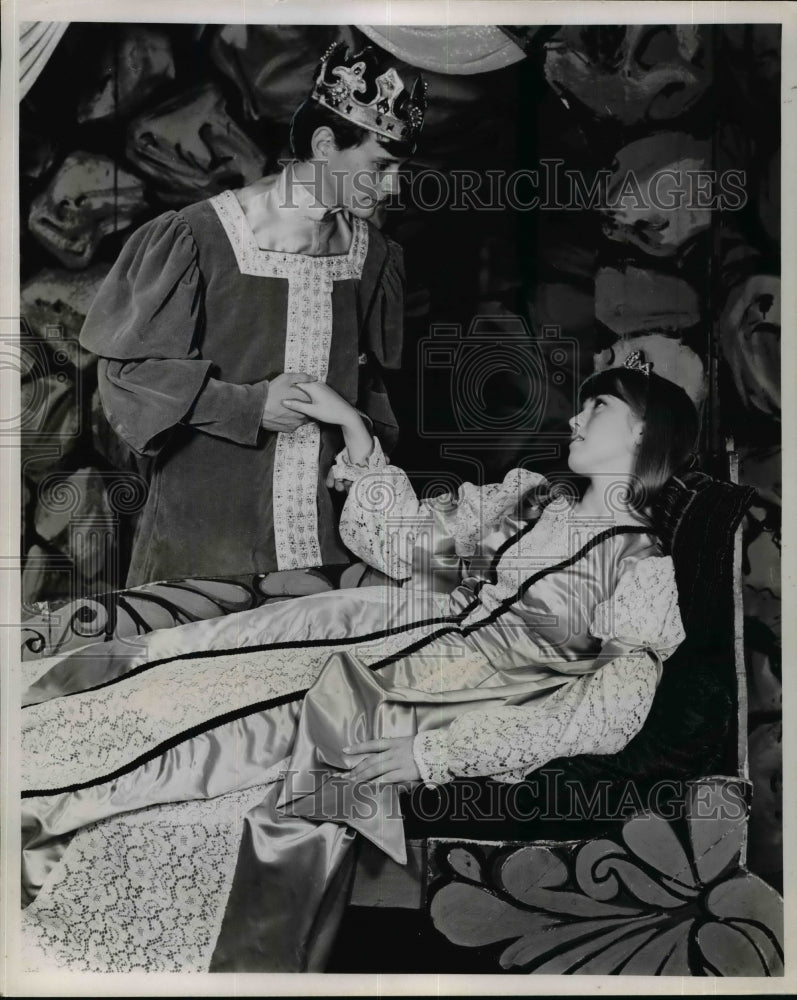 1968, Bill Anthony &amp; Carolyn Belker in the Play &quot;Sleeping Beauty&quot; - Historic Images