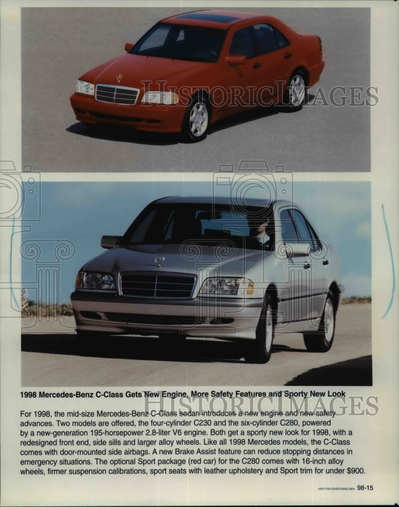 1997 Press Photo 1998 Mercedes-Benz C-Class - cvb36266 - Historic Images