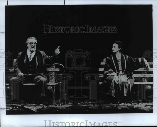 1987 Press Photo Vincent Gardenia and Lauren Klein in "I'm Not Rappaport." - Historic Images