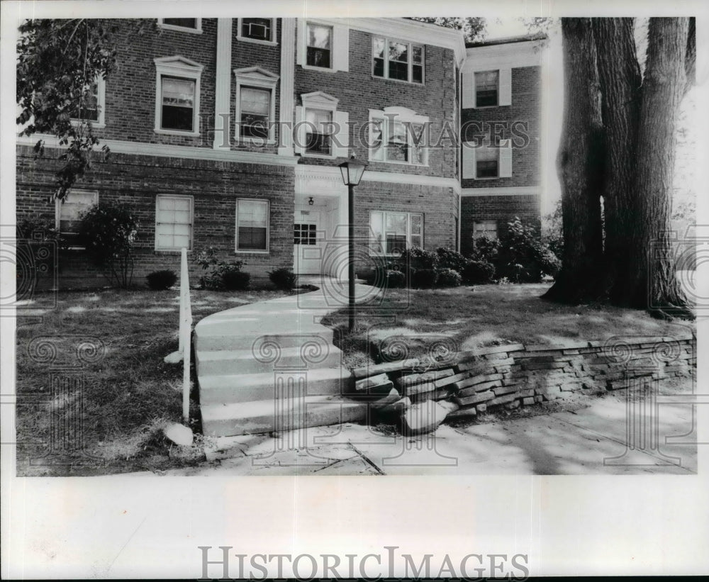 1978 Press Photo Colony Apartments Entrance at Drexmore and Van Aken - cvb36447 - Historic Images