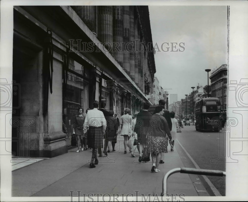 1970 Street scene in London, England.-Historic Images