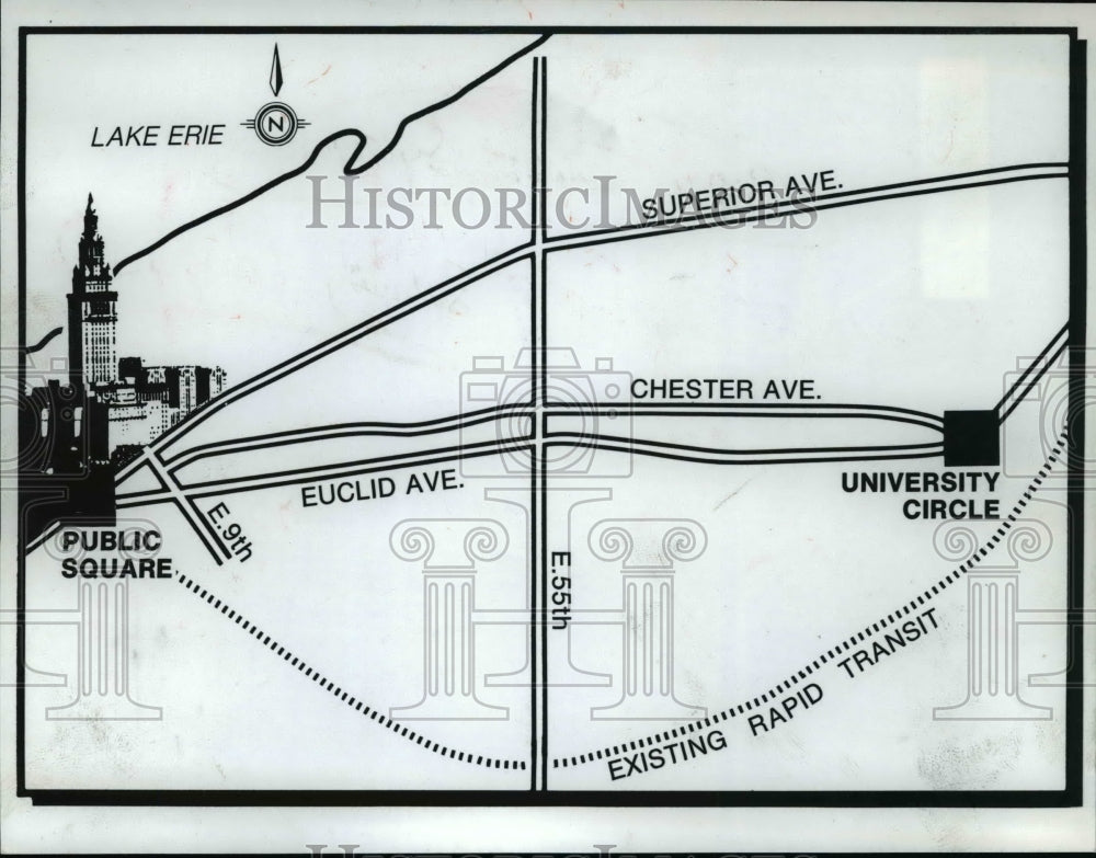 1980 Press Photo Rapid Transit System Subway (Proposed) - cvb36691 - Historic Images