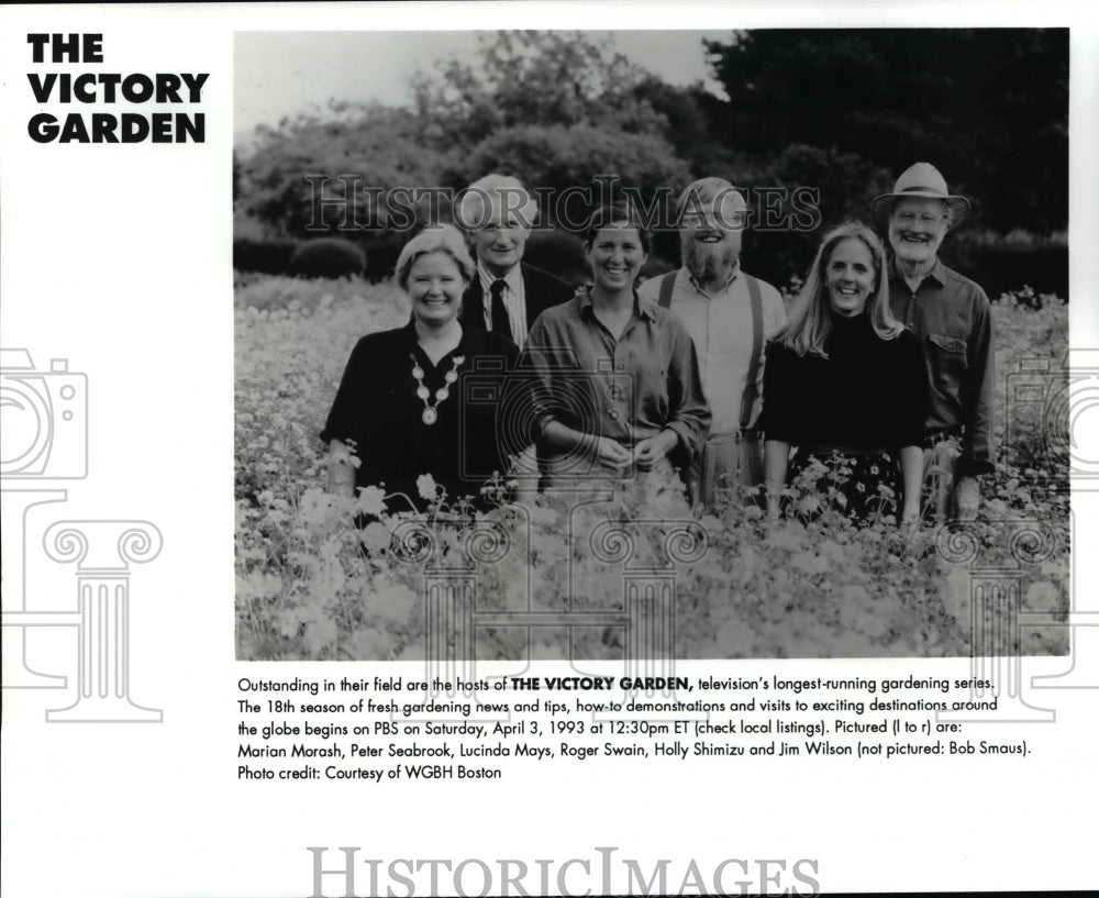 Press Photo Hosts, The Victory Garden, tv&#39;s longest-running gardening series - Historic Images