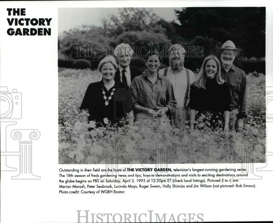 Press Photo Hosts, The Victory Garden, tv's longest-running gardening series - Historic Images