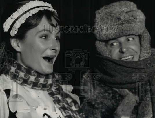 1990 Press Photo Sabina and Mr. Antrobus in "The Skin of Our Teeth" - cvb36797 - Historic Images