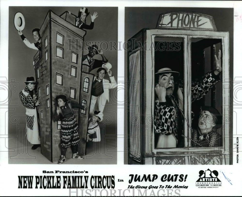 1995 Press Photo San Francisco&#39;s Pickle Family Circus-Jump Cuts play - cvb36824 - Historic Images