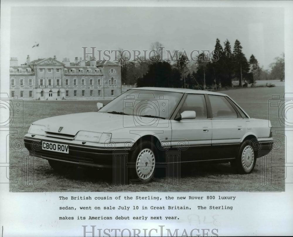 1986 Press Photo Rover 800 Luxury Sedan - cvb37059 - Historic Images