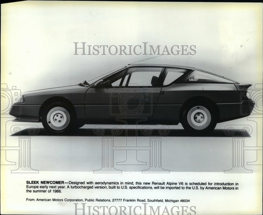 1985 Press Photo 2986 Renault Alpine V6 - cvb37060 - Historic Images