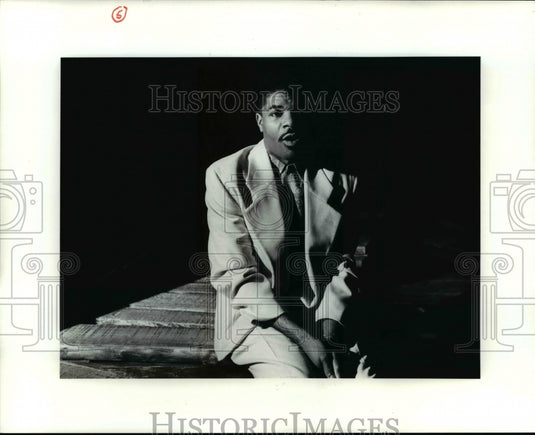 1991 Press Photo The character of the Preacher in Abyssinia is played by Lehman - Historic Images