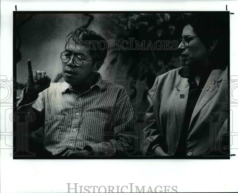 1991 Press Photo Shanny Mow of Fairmount Theater of the Deaf - cvb37429 - Historic Images