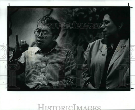 1991 Press Photo Shanny Mow of Fairmount Theater of the Deaf - cvb37429 - Historic Images