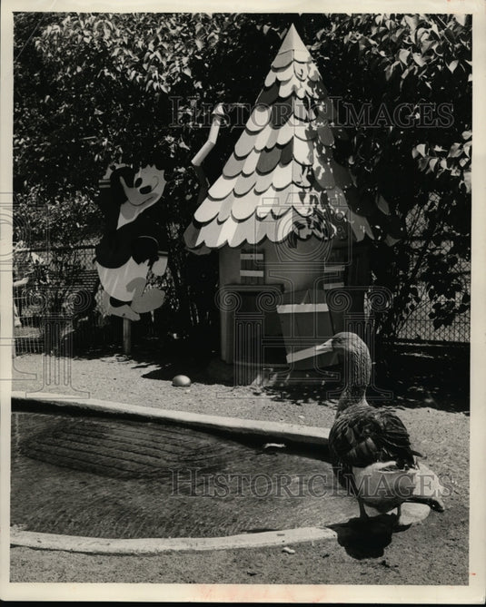 1958 Children's Zoo, Golden Egg and she Goose that laid-Historic Images