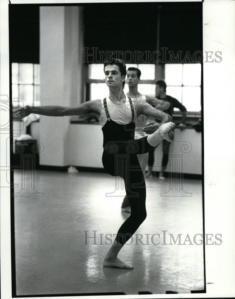 1987 Press Photo Axel Geissler goes through some dance moves - cvb37730 - Historic Images