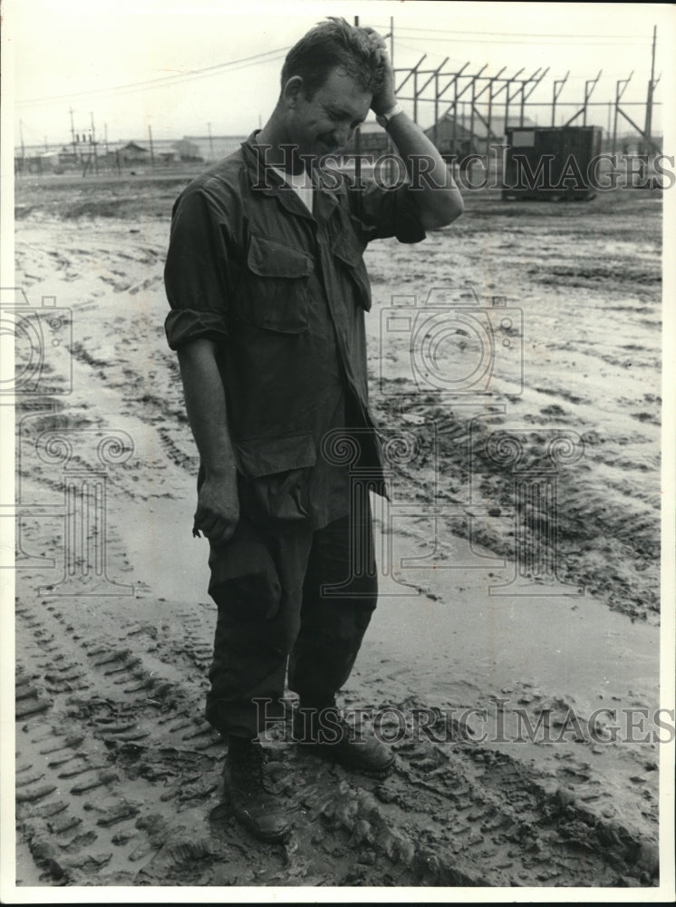 1968 Sgt. Jeffrey R. Billock Tries to Figure Out of his Vehicle-Historic Images