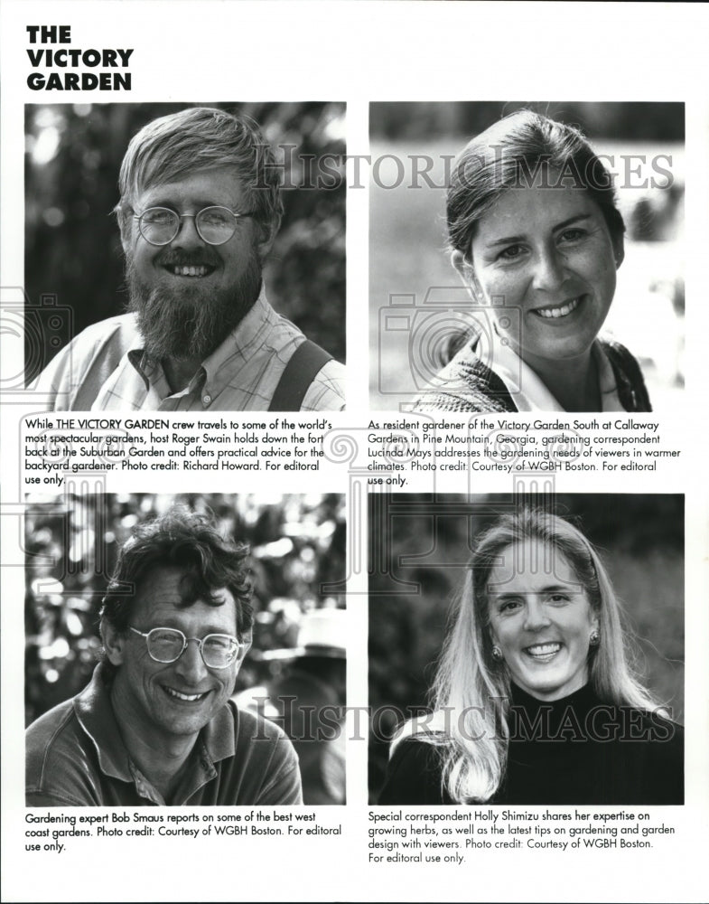 Press Photo Correspondents of The Victory Garden - cvb38503 - Historic Images