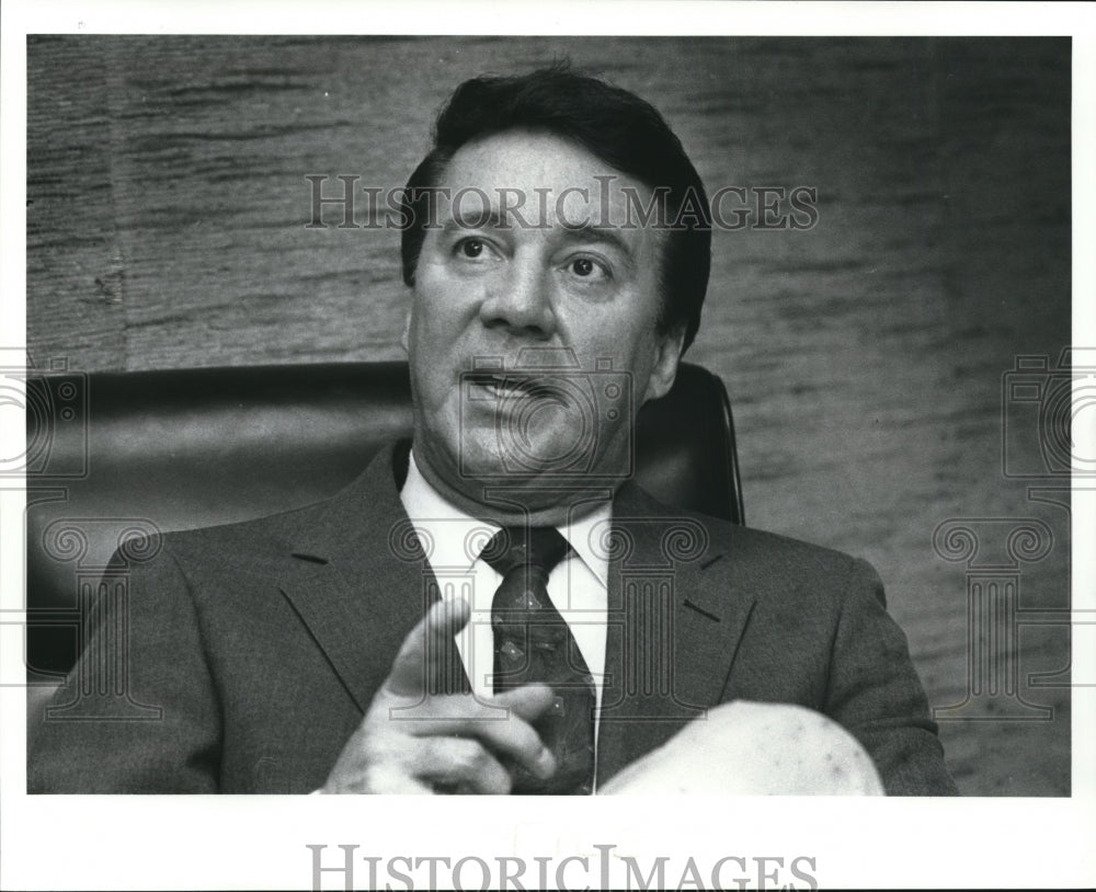 1980 Press Photo Frank J Valenta, Cleveland AFL-CIO - cvb38760 - Historic Images
