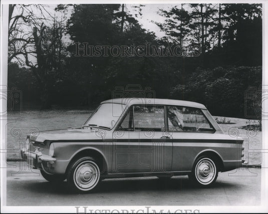 1964 Press Photo Sunbeam Imp sports sedan built by Britain's Rootes Motors - Historic Images