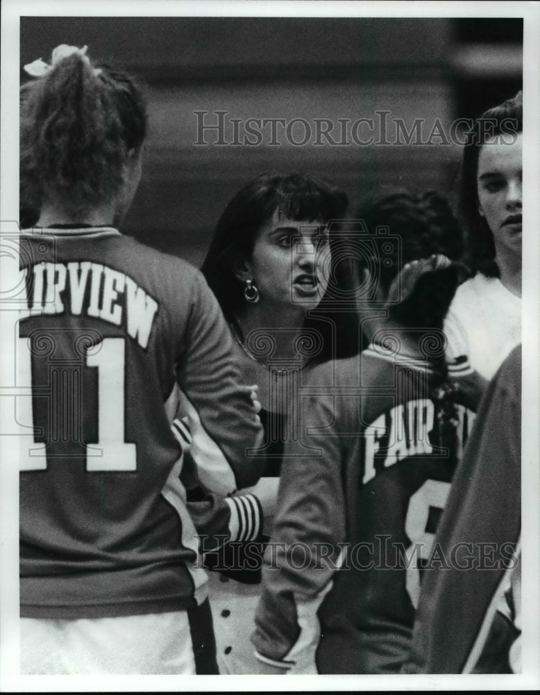 1990 Press Photo Dana Artman, Fairview Girls Volleyball Coach - cvb39296- Historic Images