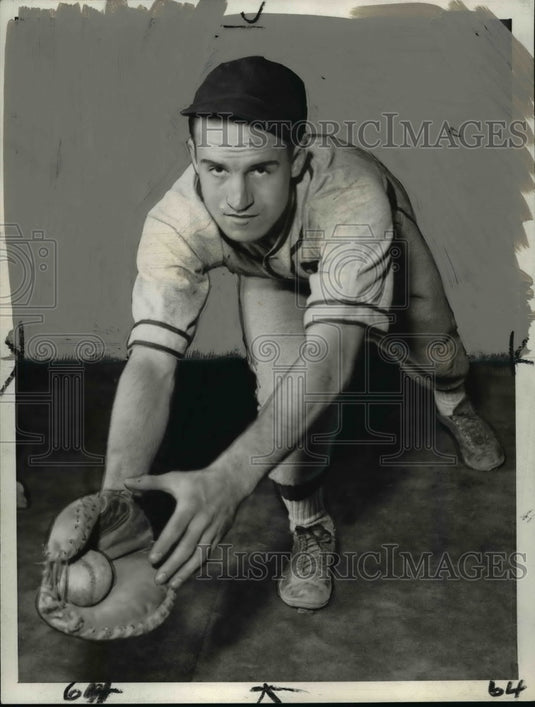 1936 Press Photo Mike Papp, Baseman for St. Margaret in Class D - cvb39399 - Historic Images