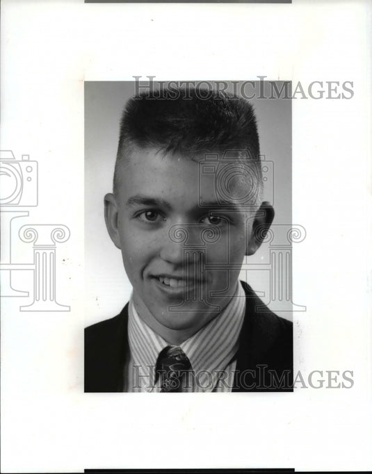 Press Photo Chris Wahl St Ignatius Wrestling - cvb39624 - Historic Images