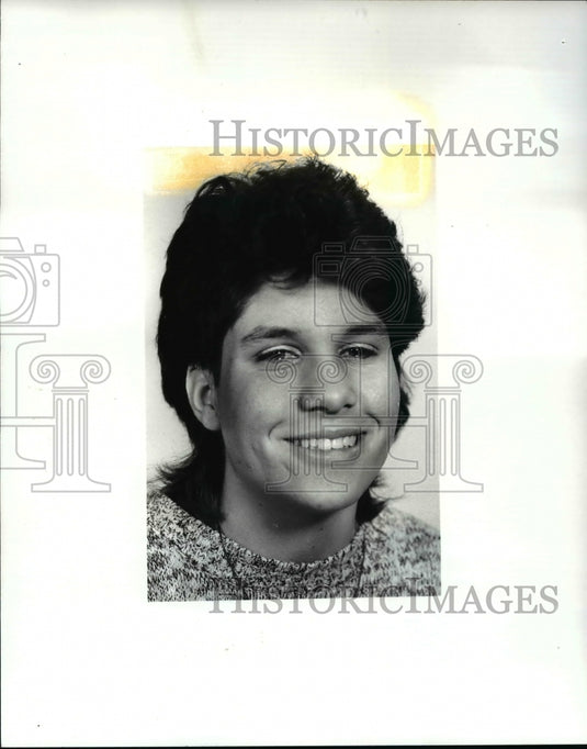 1987 Press Photo Angie Hamm, North Olmsted soccer - cvb39868 - Historic Images